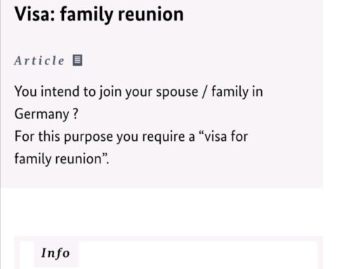 Family Reunion Visa Germany Pakistan